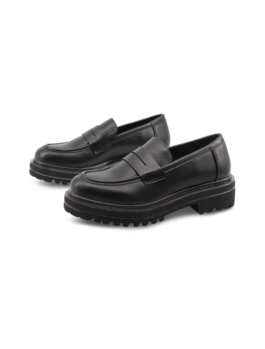 Mocassino chunky nero da donna - immagine 4