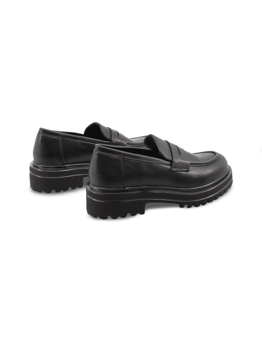 Mocassino chunky nero da donna - immagine 5