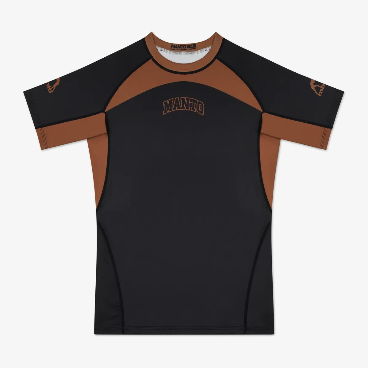 Rashguard Manto Ranked 25 maniche corte Marrone