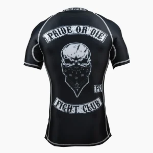Rashguard Pride or Die Fight Club maniche corte