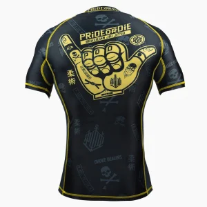 Rashguard Pride or Die Hang Loose maniche corte