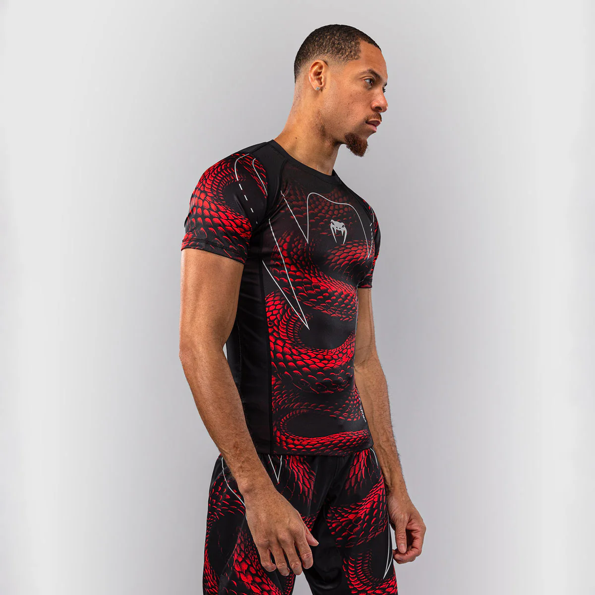 Rashguard Venum Matupa maniche corte Nero-rosso - immagine 3