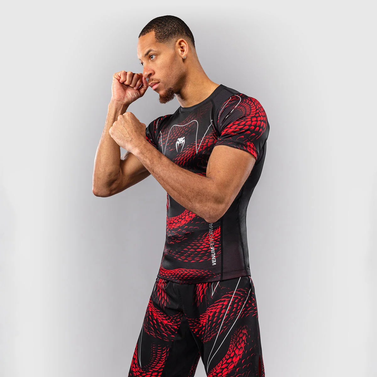Rashguard Venum Matupa maniche corte Nero-rosso - immagine 4