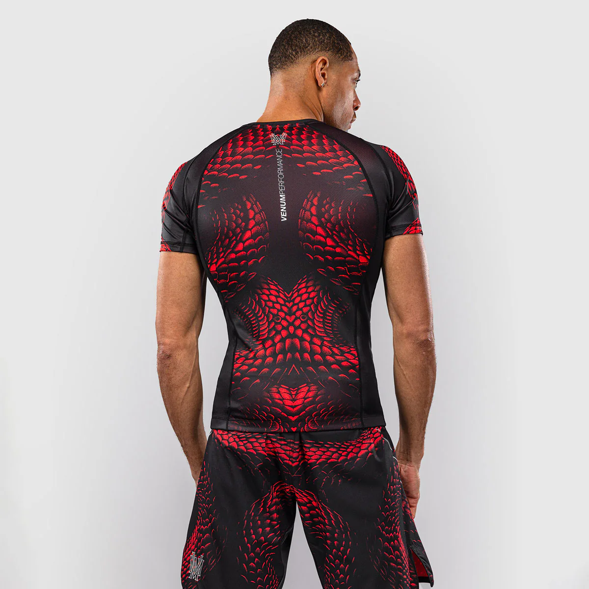 Rashguard Venum Matupa maniche corte Nero-rosso - immagine 5