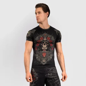 Rashguard Venum Santa Muerte 5.0 maniche corte Nero-Oro