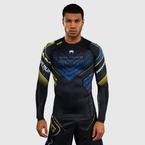 Rashguard Venum Tekken 8 King maniche lunghe Nero-giallo
