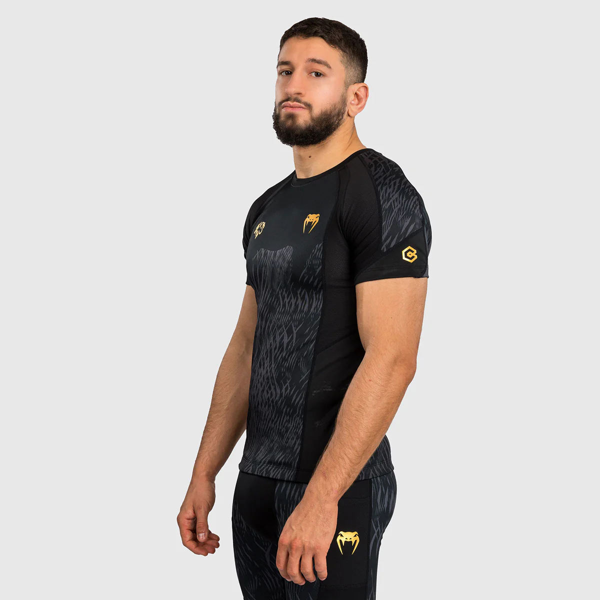 Rashguard Venum x Chimaev Wild Borz maniche corte Nero - immagine 3