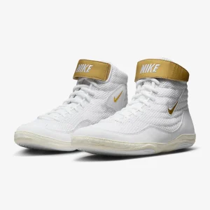 Scarpe da Lotta-Wrestling Nike Inflict 3 Bianco-Oro