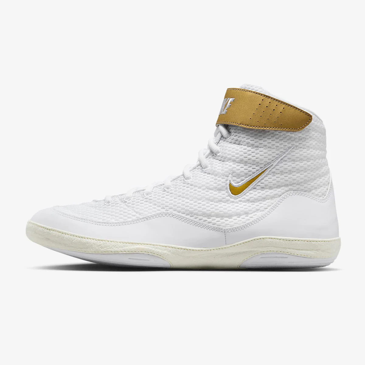 Scarpe da Lotta-Wrestling Nike Inflict 3 Bianco-Oro - immagine 3