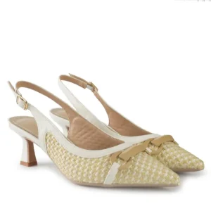 CHANEL SLINGBACK IN RAFFIA TACCO 6 FRANCESCO MILANO