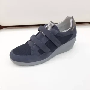 SCARPA SPORTIVA CON CHIUSURA A 2 STRAPPI E ZEPPA EBONY STONEFLY DONNNA