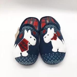 PANTOFOLA NATALIZIA CON CAGNOLINI FAYE GRUNLAND DONNA