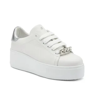 SNEAKER ALLACCIATA CON GIOIELLO  PLATFORM FRAU DONNA