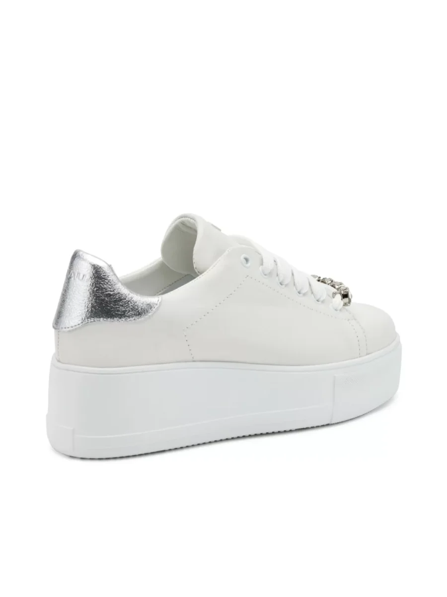 SNEAKER ALLACCIATA CON GIOIELLO PLATFORM FRAU DONNA - immagine 4