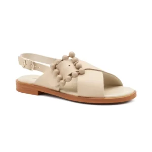 SANDALO CON FIBBIA IN TINTA FRAU DONNA