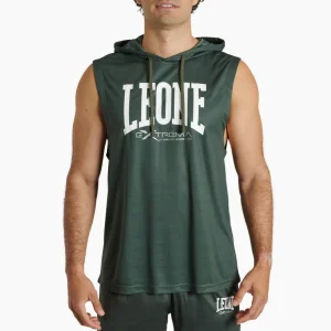 Smanicato con cappuccio Leone Logo ABX120 Verde