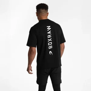 T-shirt Boxraw Lineal Oversize Nero