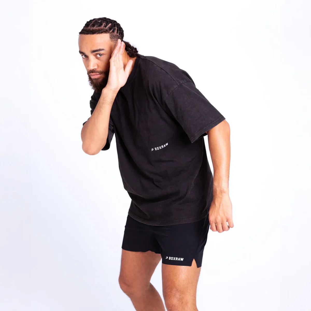 T-shirt Boxraw Sparring Club Oversize Nero - immagine 5