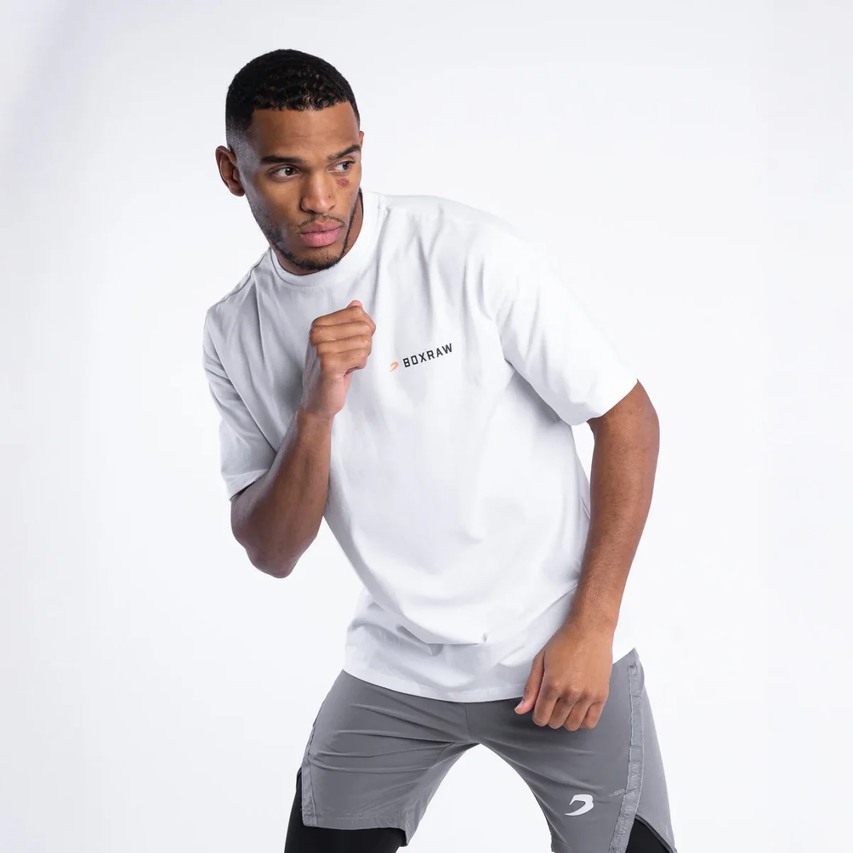 T-shirt Boxraw We Don't Play Boxing Oversize Bianco - immagine 6