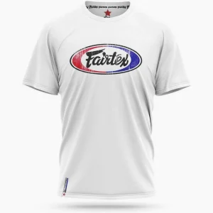 T-shirt Fairtex Vintage TST4 Bianco