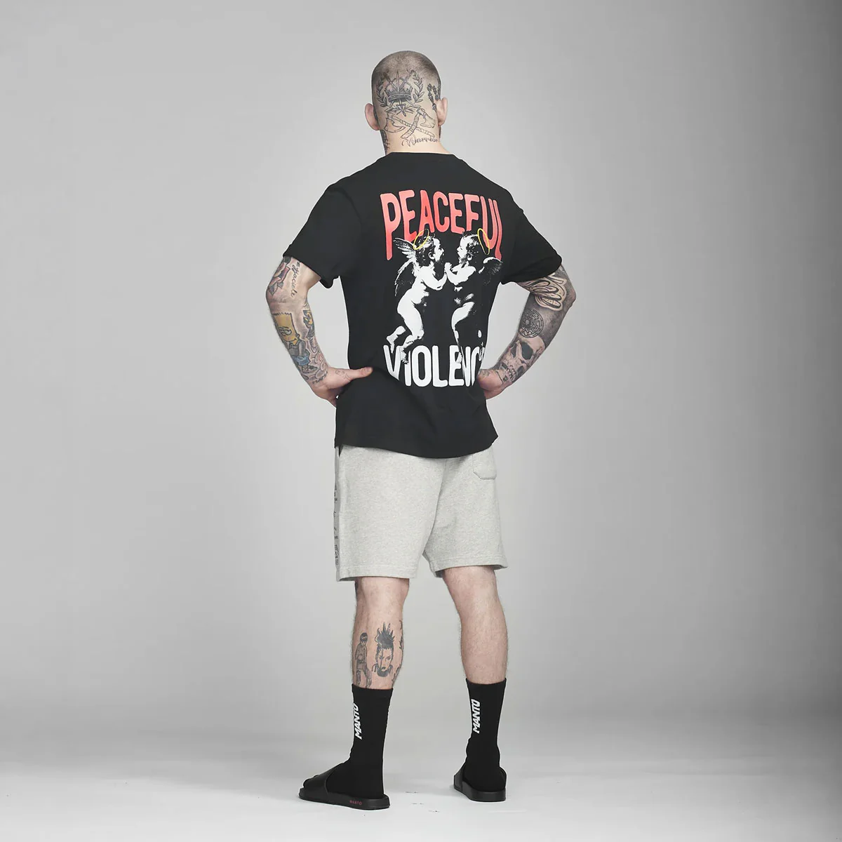 T-shirt Manto Angels Nero - immagine 7