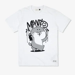 T-shirt Manto Debza bianco