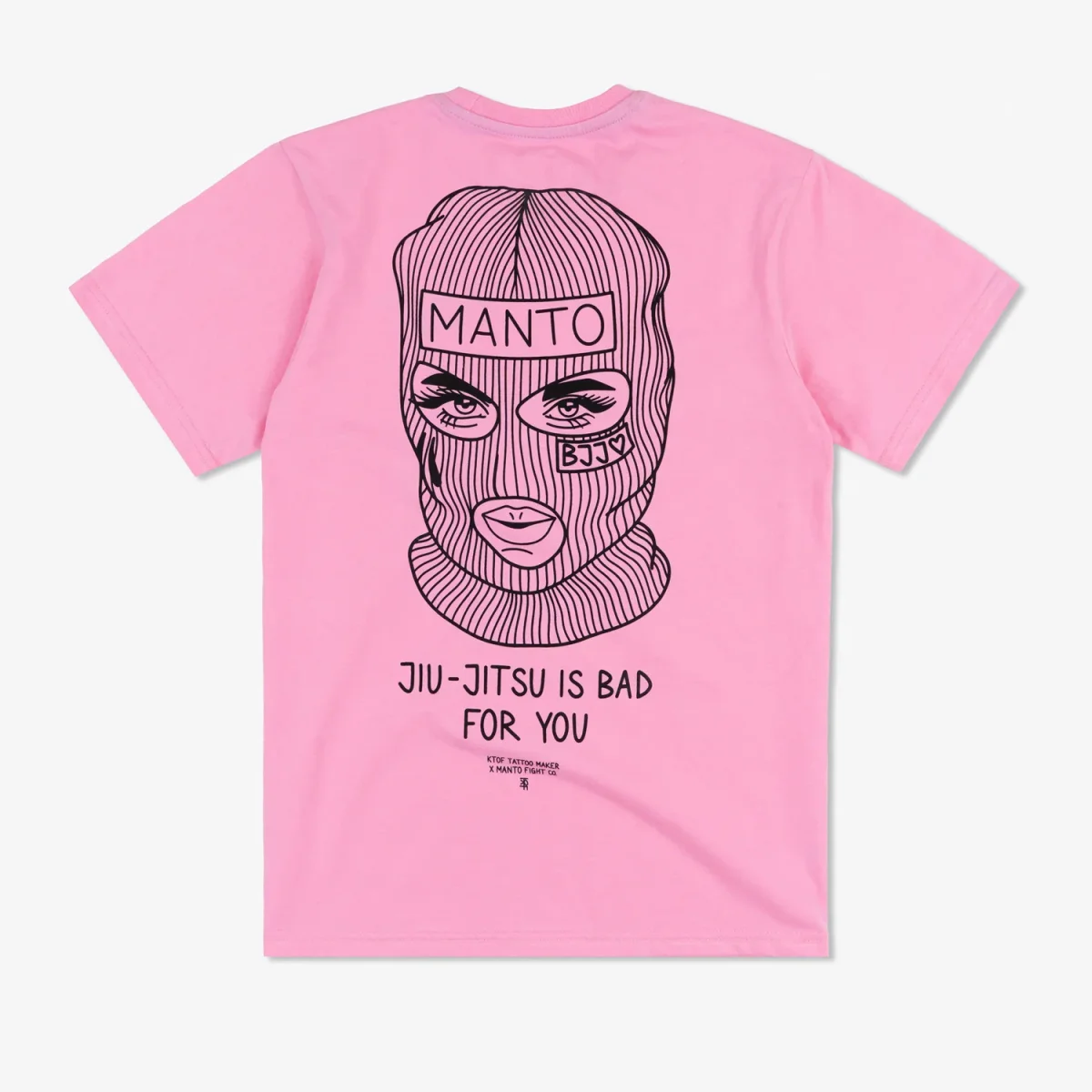 T-shirt Manto x KTOF Balaclava Rosa