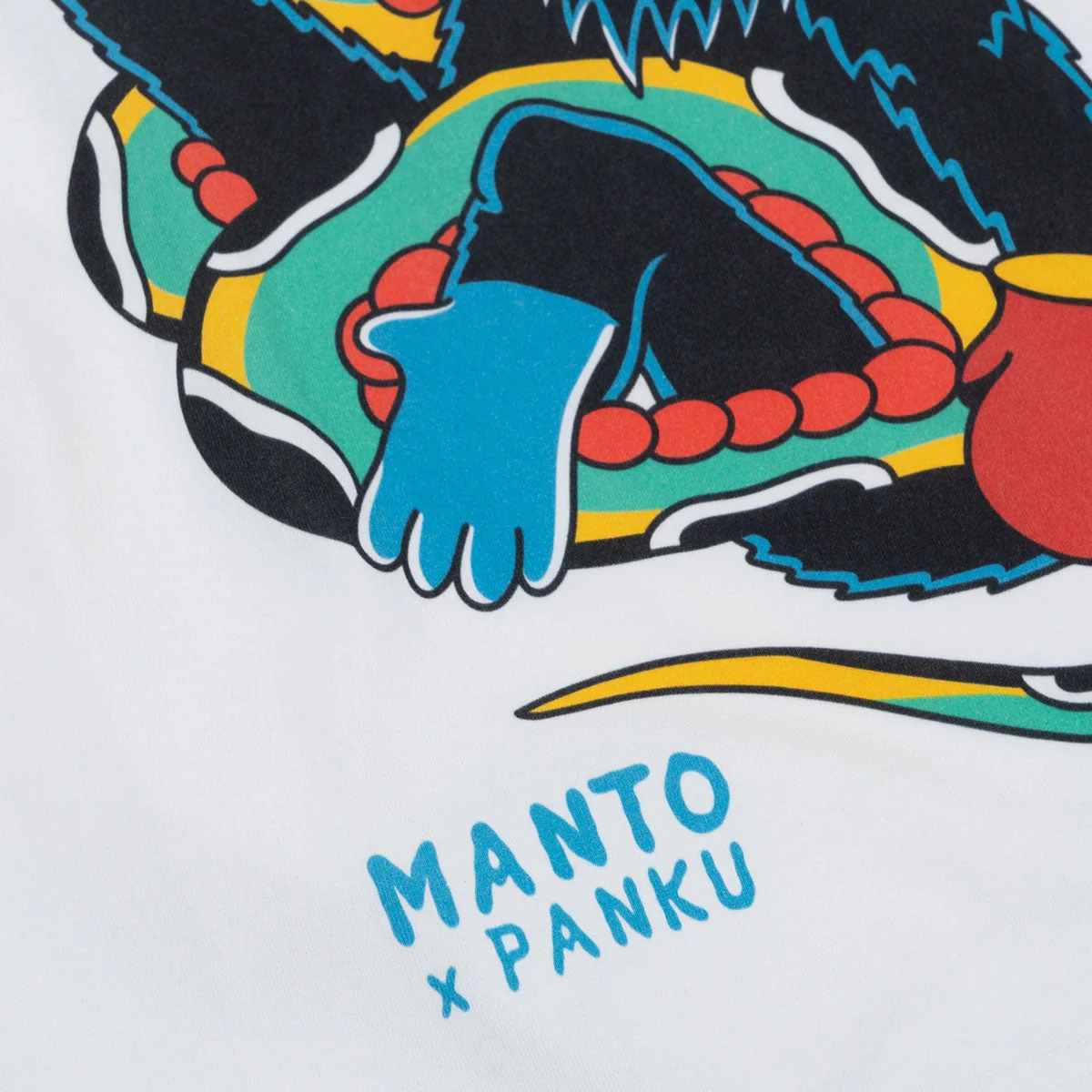 T-shirt Manto x Panku Struggle Bianco - immagine 3
