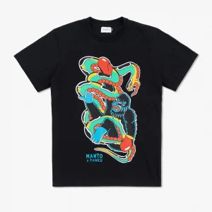 T-shirt Manto x Panku Struggle Nero