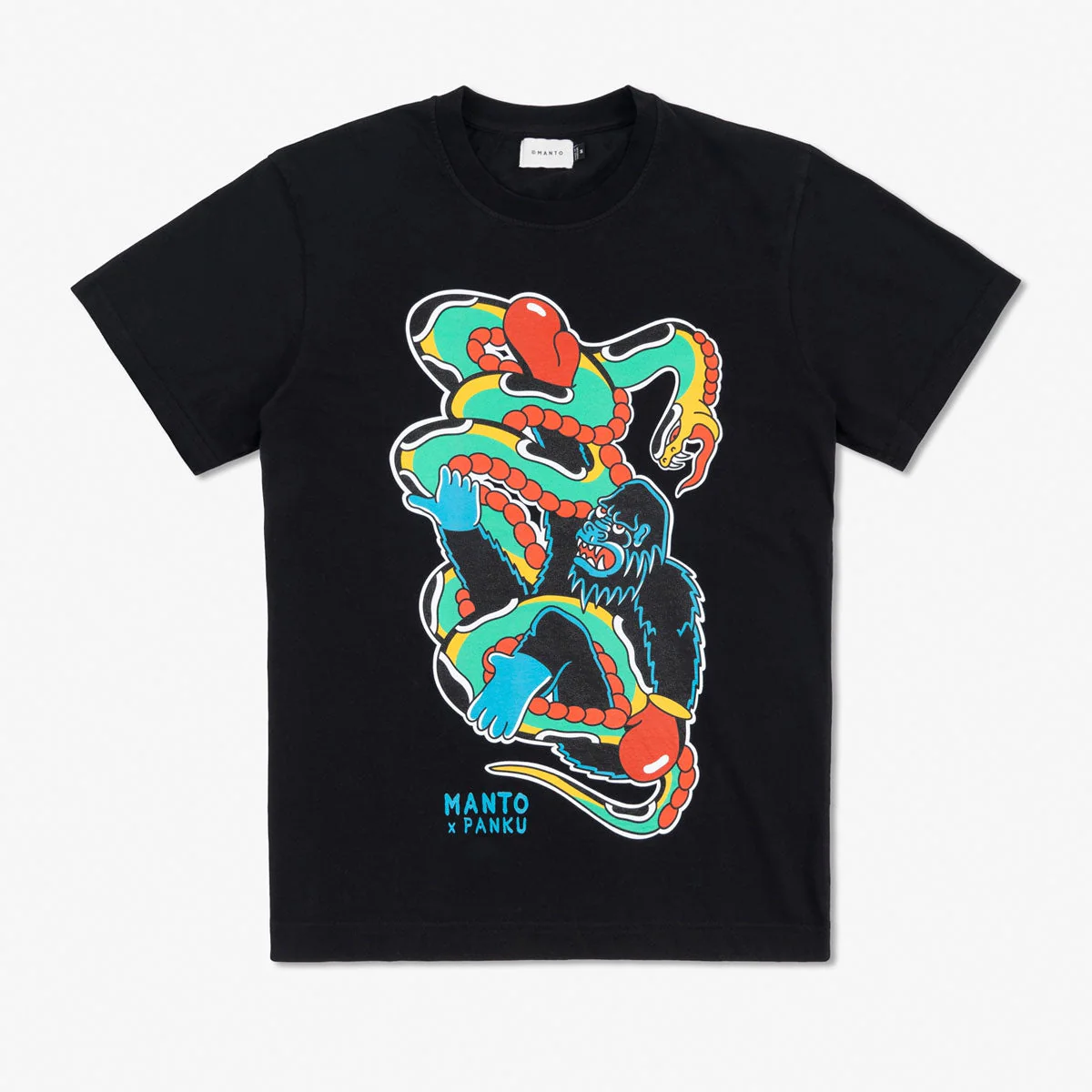 T-shirt Manto x Panku Struggle Nero