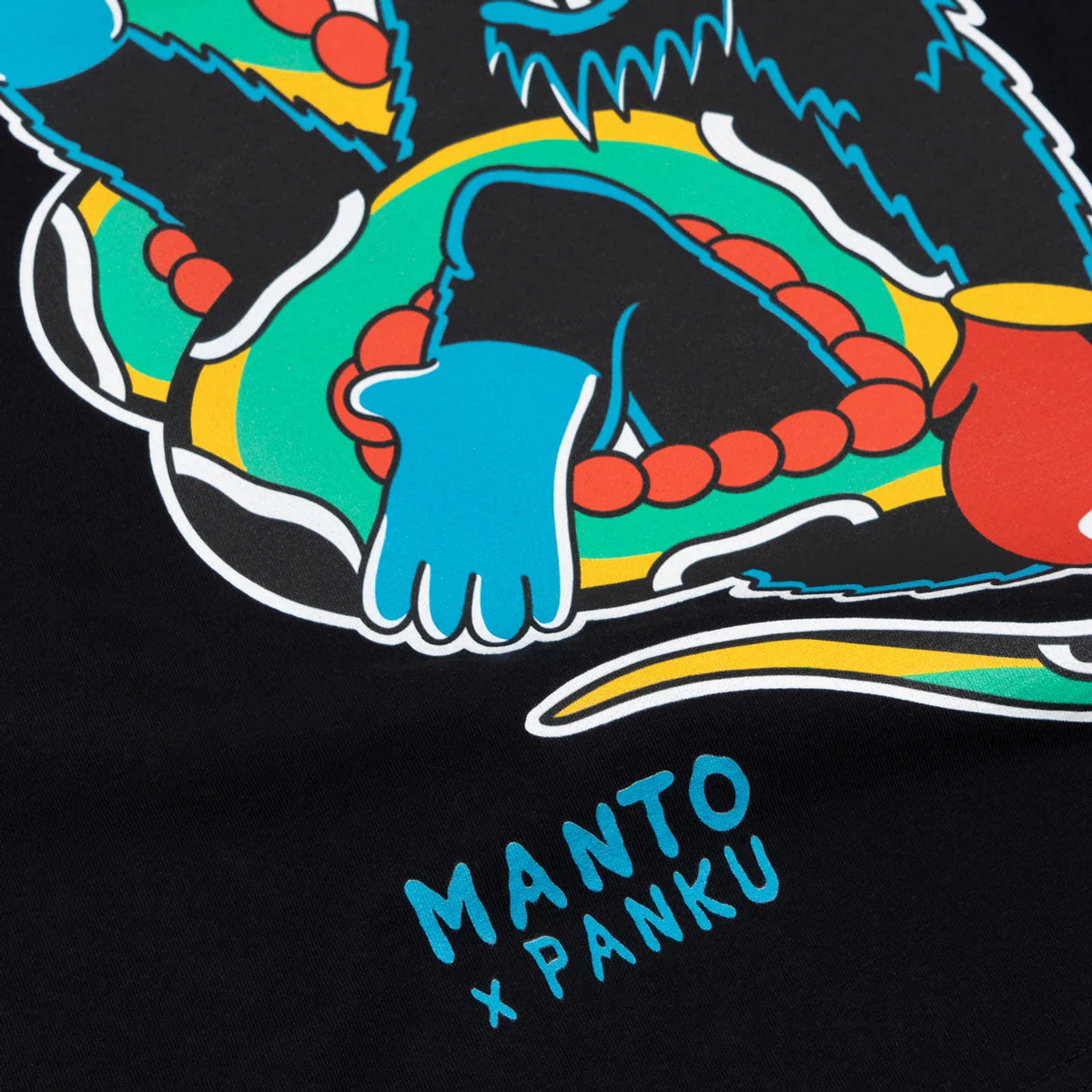 T-shirt Manto x Panku Struggle Nero - immagine 3