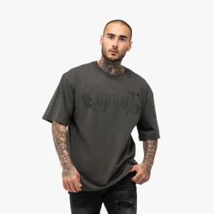 T-shirt Tapout Oversize Simply Believe Grigio