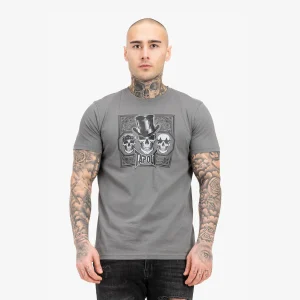 T-shirt Tapout Skull Tee Grigio