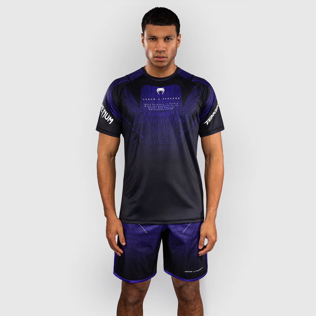 T-shirt Venum Dry Tech Tekken 8 Kazuya Nero-viola