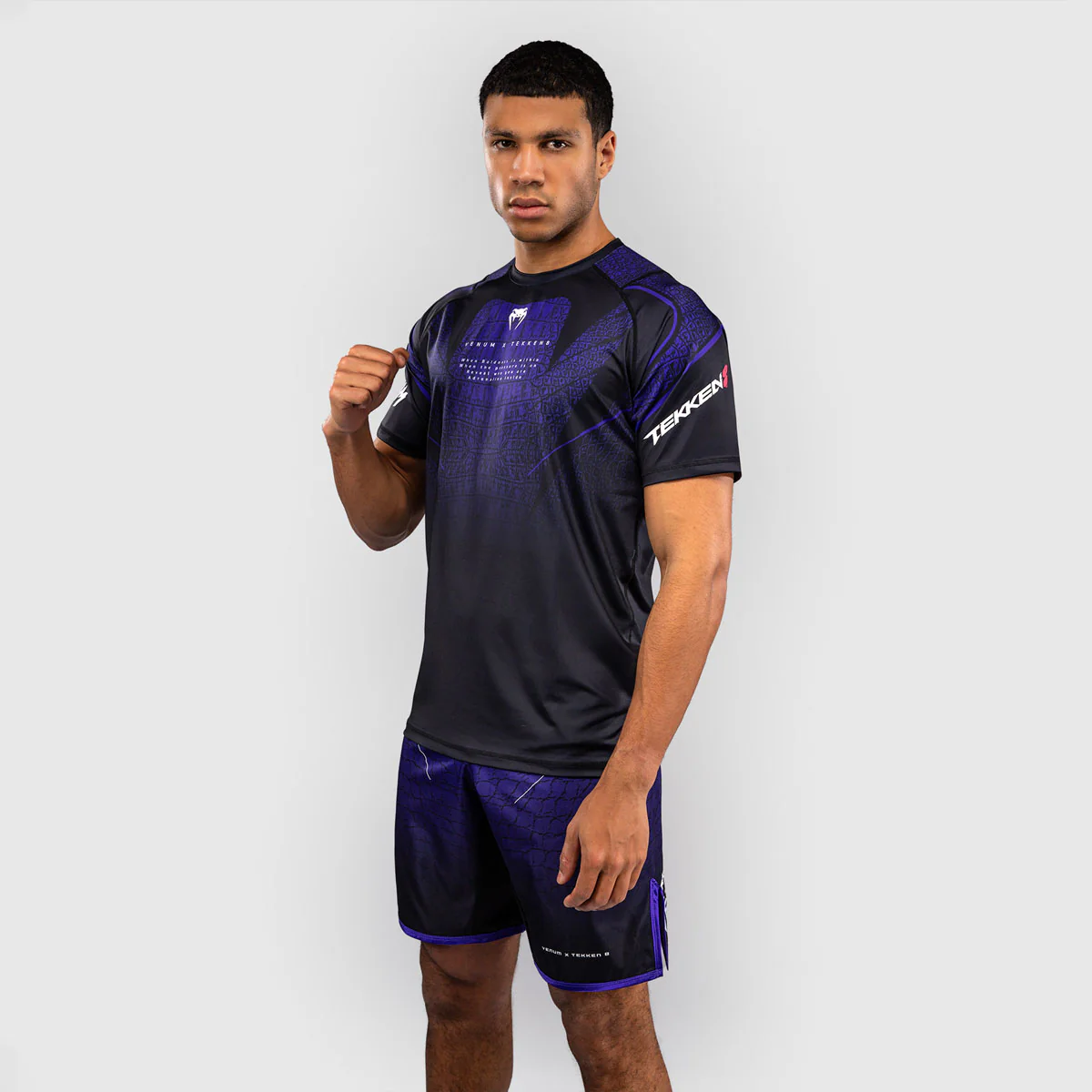 T-shirt Venum Dry Tech Tekken 8 Kazuya Nero-viola - immagine 3