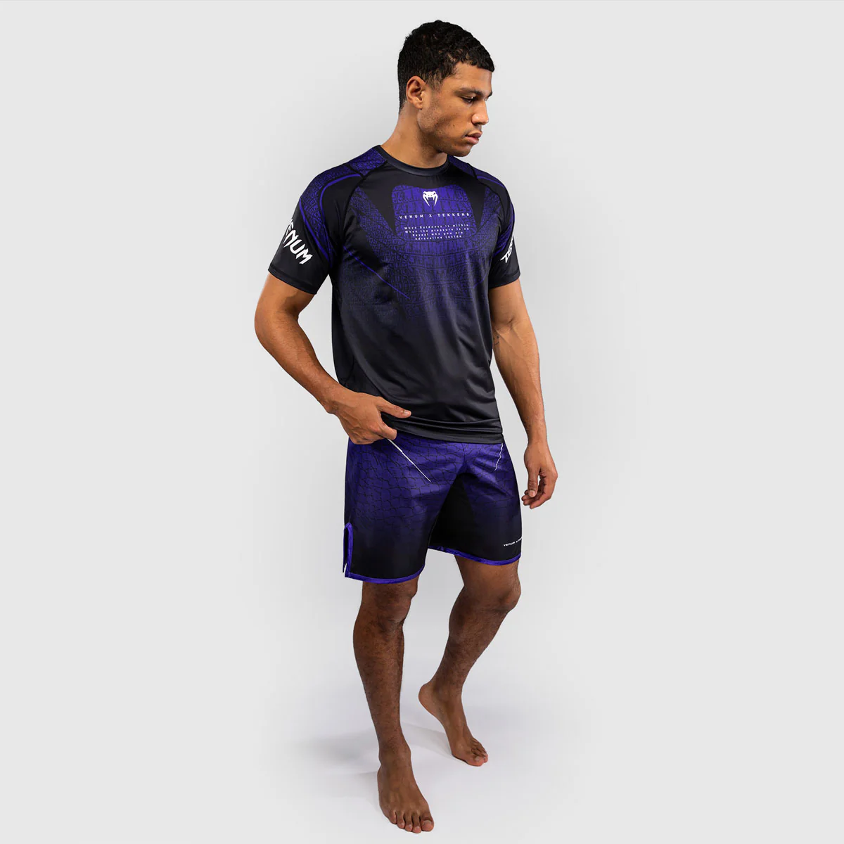 T-shirt Venum Dry Tech Tekken 8 Kazuya Nero-viola - immagine 4