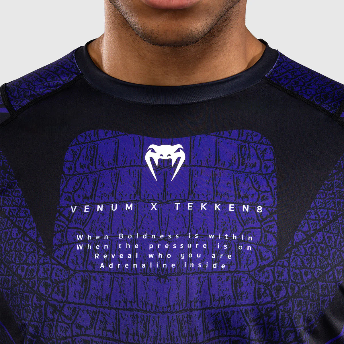 T-shirt Venum Dry Tech Tekken 8 Kazuya Nero-viola - immagine 6