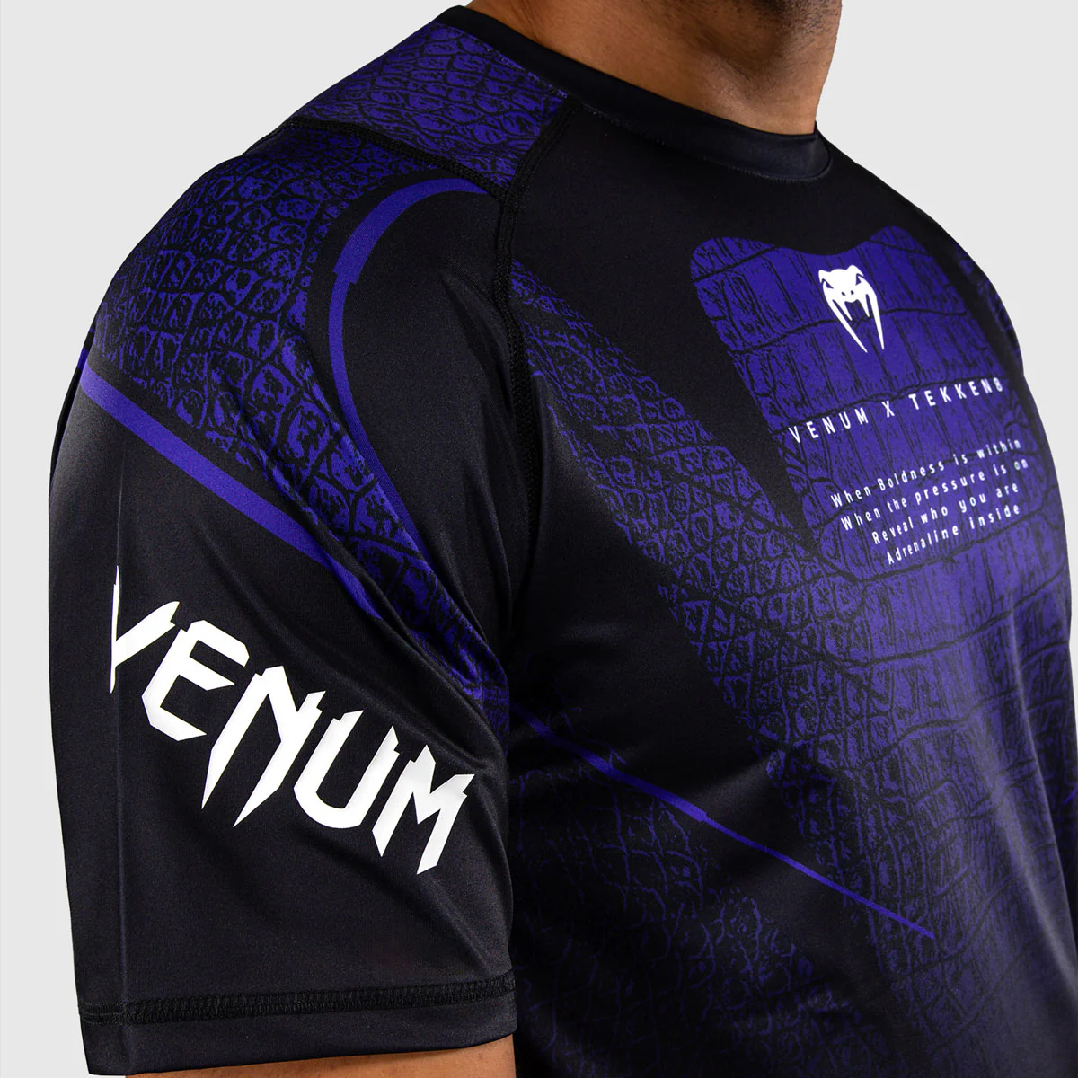 T-shirt Venum Dry Tech Tekken 8 Kazuya Nero-viola - immagine 8