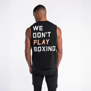 T-shirt smanicata Boxraw We Don't Play Boxing Nero