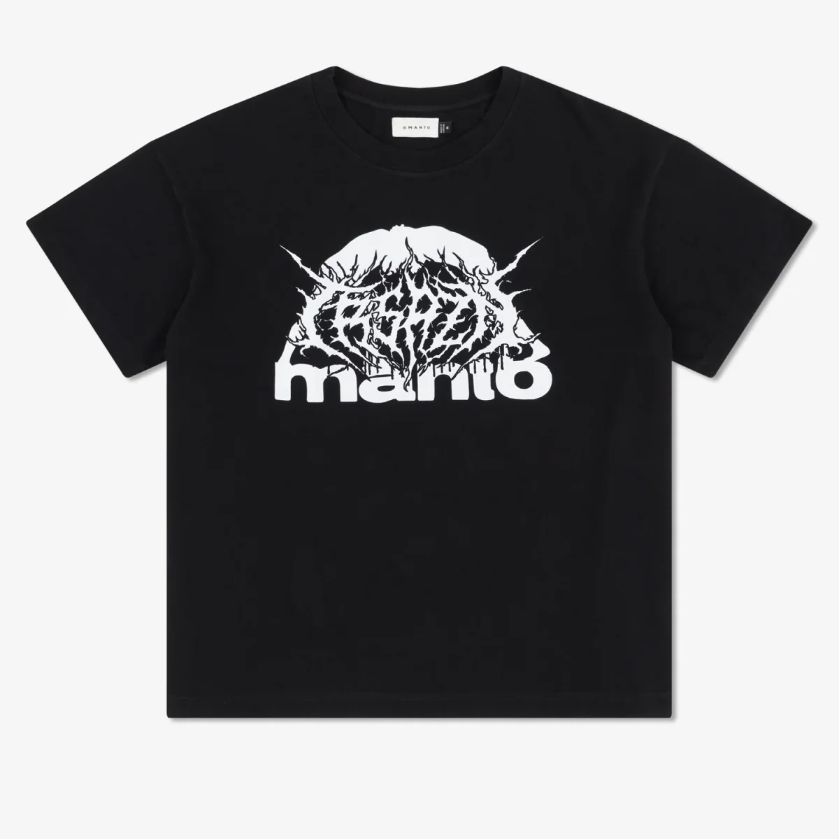 T-shirt oversize Manto Treasure Zone Nero