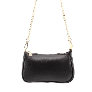 Venus-2 borsa in pelle con catena oro