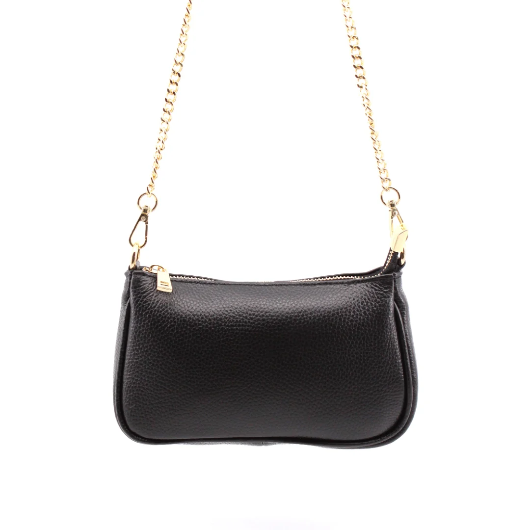 Venus-2 borsa in pelle con catena oro - immagine 5