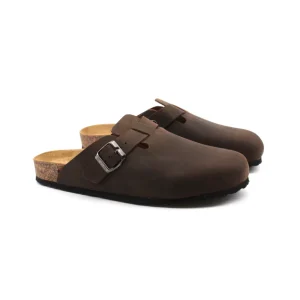 Sabot da uomo in vera pelle