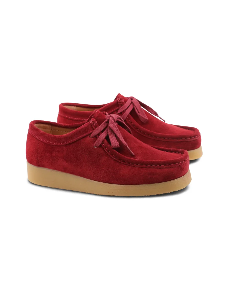 Scarpa stringata scamosciata da donna