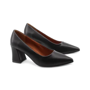 Décolleté nera a punta da donna