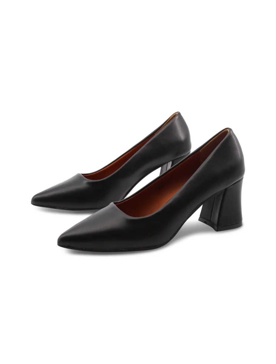 Décolleté nera a punta da donna - immagine 4