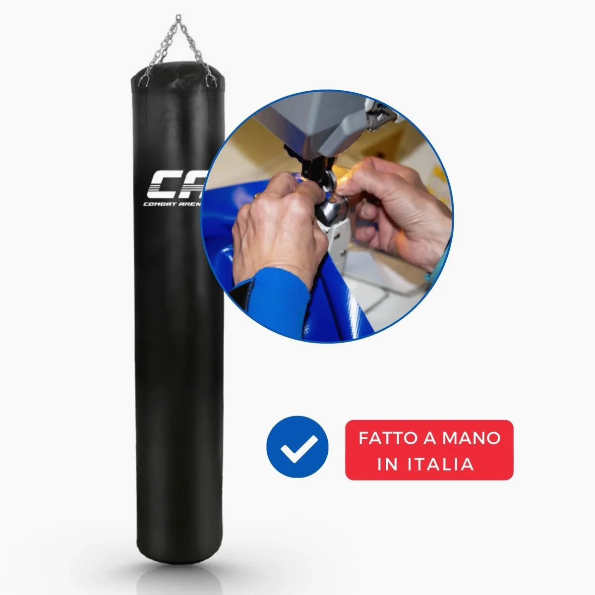 Sacco lungo Combat Arena Training PRO 60 Kg Nero - immagine 7