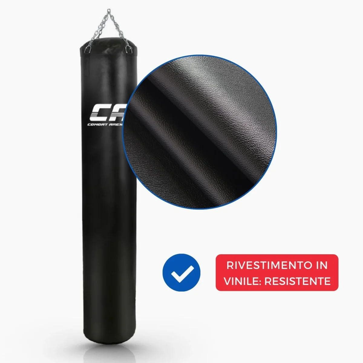 Sacco lungo Combat Arena Training PRO 60 Kg Nero - immagine 8