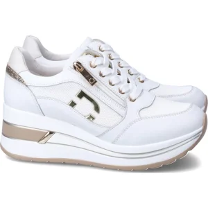 SNEAKER ALLACCIATA E ZIP LATERALE CON ZEPPA DONNA SERENA