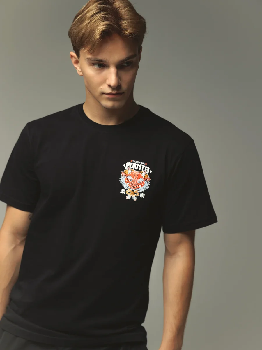 T-shirt Manto Yauhen Abu ONI nero - immagine 3